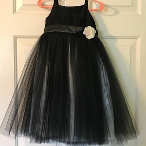 Black custom made formal dress